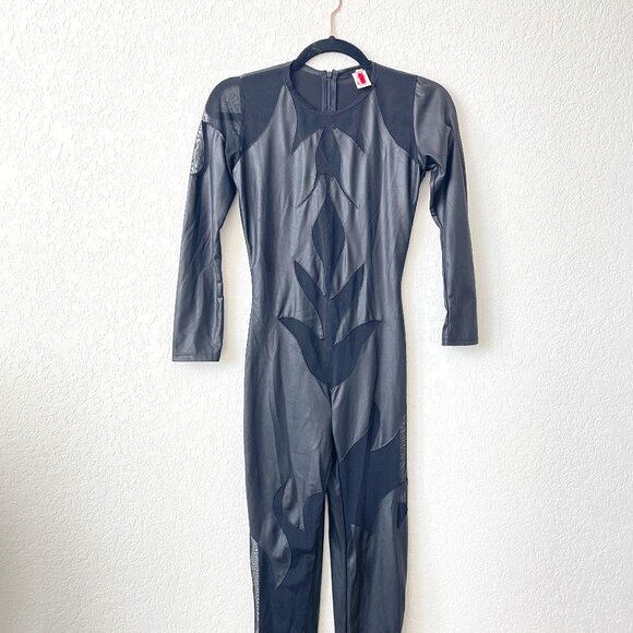 Flames  Mesh Catsuit Size Small - Picture 1 of 10
